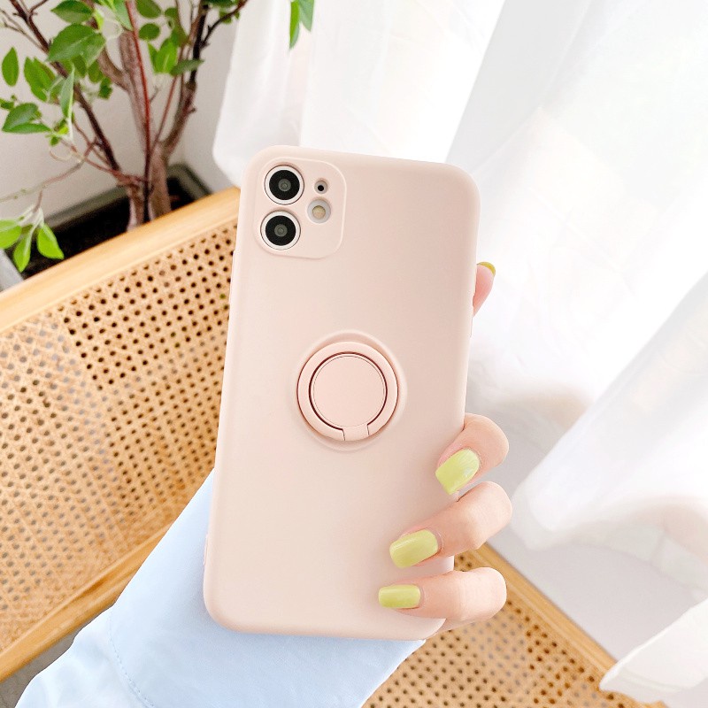 Ốp lưng iphone Trơn dẻo kèm ring 5/5s/6/6plus/6s/6splus/7/7plus/8/8plus/x/xr/xs/11/12/pro/max/plus/promax