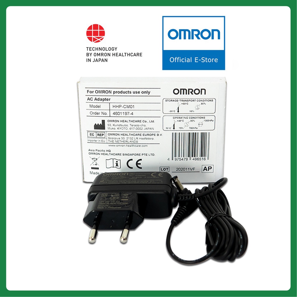 Bộ Đổi Nguồn Adapter Omron | Dùng Cho Máy Đo Huyết Áp Omron [Hàng Nhập Khẩu Philippines]