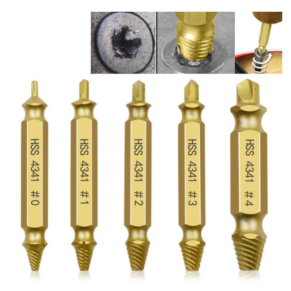 Bộ 6 Mũi Khoan Lấy Ốc, Bulong, Vít Gãy, Toét - Hộp Nhựa