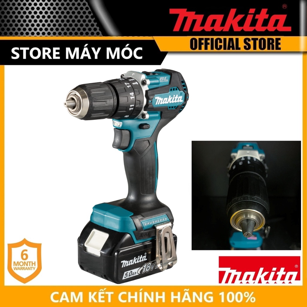 MÁY KHOAN BÚA VẶN VÍT DÙNG PIN 18V MAKITA DHP487RFJ- HÀNG CHÍNH HÃNG
