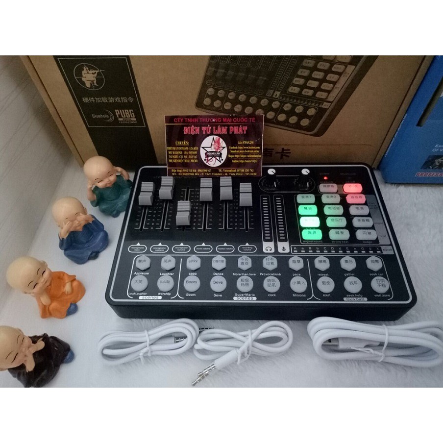 Sound Card MKAI H9 + MIC THU ÂM AMI BM900 Hát Live, Thu Âm - CHUẨN PHÒNG THU