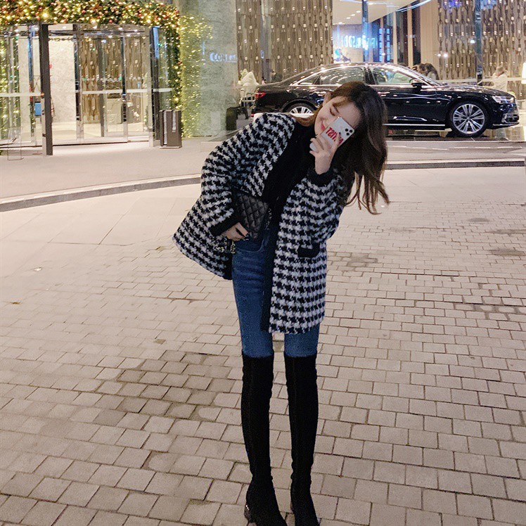 Áo khoác dạ nữ dáng ngắn