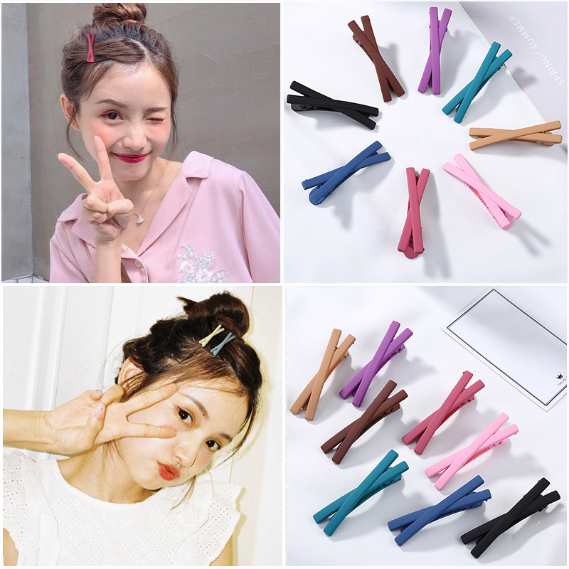Kẹp tóc màu kẹo đơn giản phong cách hàn quốc thời trang chất lượng dành cho nữ