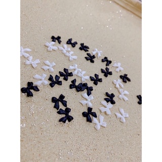SET NƠ ĐEN TRẮNG TRANG TRÍ MÓNG - NAILS