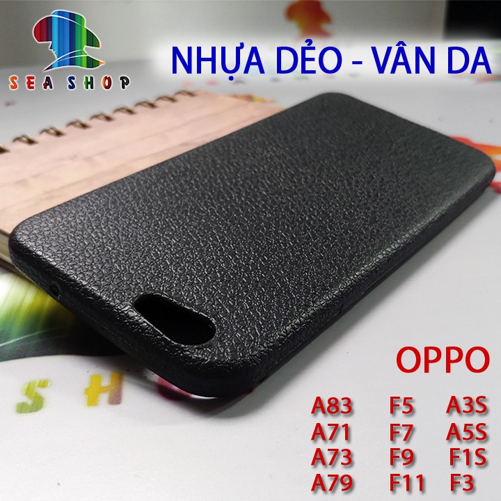 Ốp lưng OPPO F1S, A59, Neo 9S, A39, A71, A83, F5, F7, F9, F3, A77, F11 Pro nhựa dẻo vân da (A)