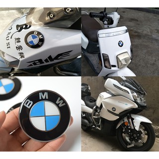 Miếng Dán Logo BMW 3D Bằng Hợp Kim Nhôm Đính Pha Lê Độc Đáo Trang Trí Xe Hơi/ Mô Tô