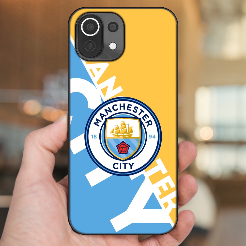 Ốp lưng Xiaomi Mi 11 Lite viền đen in hình Manchester City MC