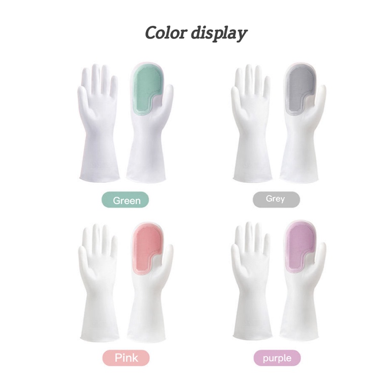 Găng tay bàn chải vệ sinh đa năng sáng tạo toàn diện