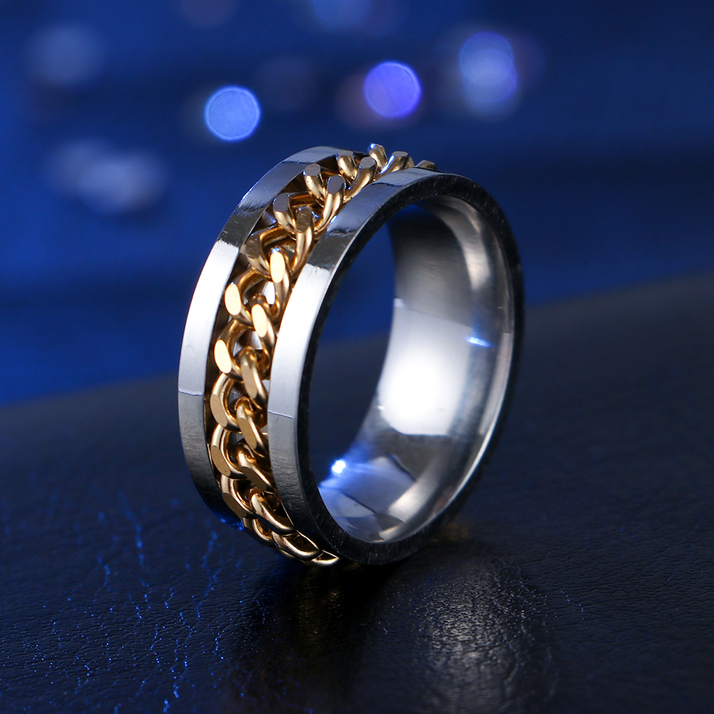 Nhẫn Thép Titan Đính Đá Zircon Nhiều Màu Sắc Làm Đồ Trang Sức Cho Nữ