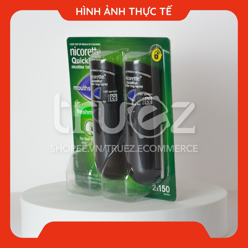 [Chính hãng] Xịt cai thuốc [ÚC] Nicorette Quick Mist vị bạc hà