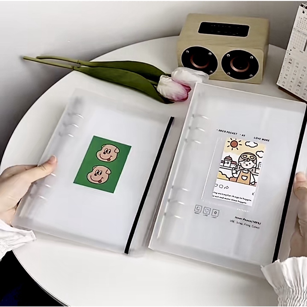 Binder A5 bìa nhựa cứng sưu tầm card - Sheet A5 2 mặt