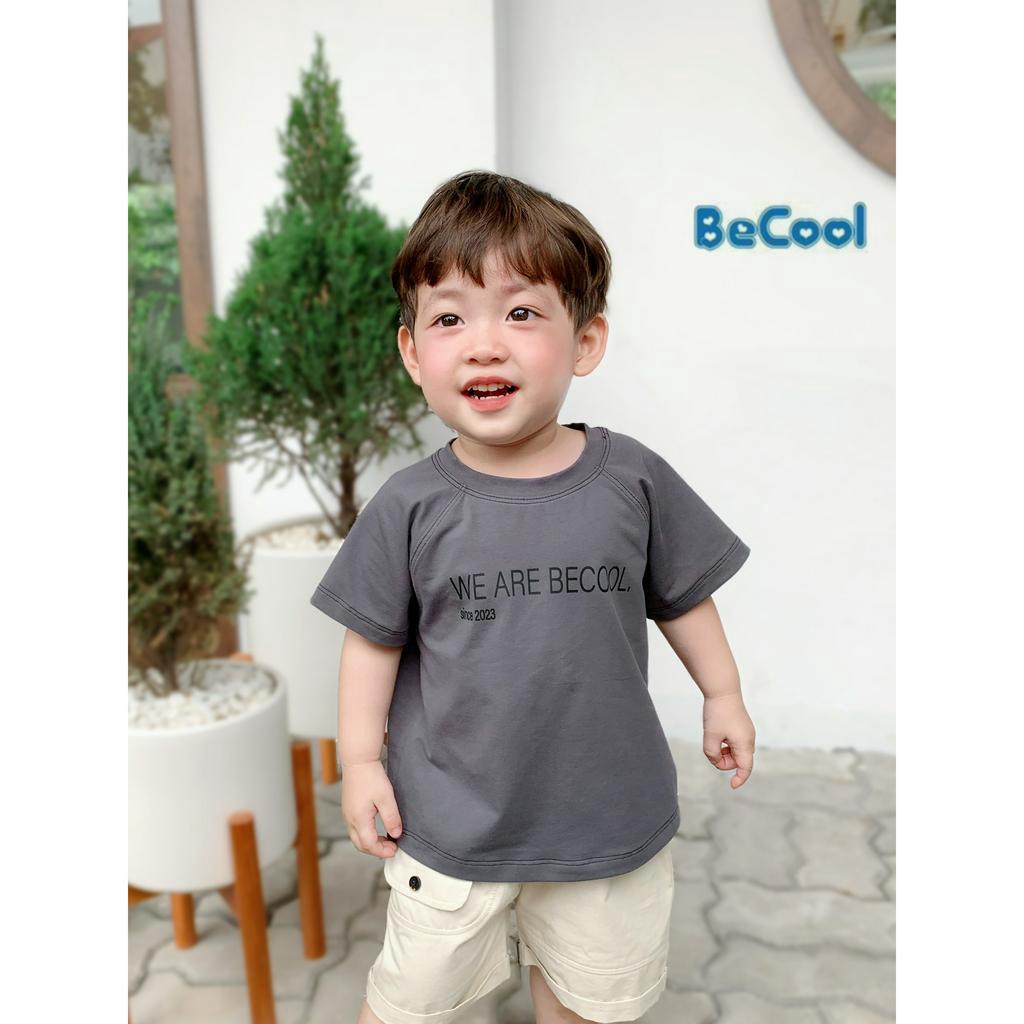 Áo Thun Cộc Tay Cho Bé Trai Chất Cotton Cao Cấp, Áo Phông Cho Bé BECOOL Từ 10 - 26kg