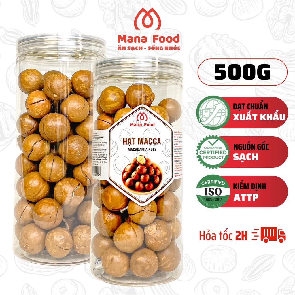 Macca Daklak Sấy Mana Food 500G