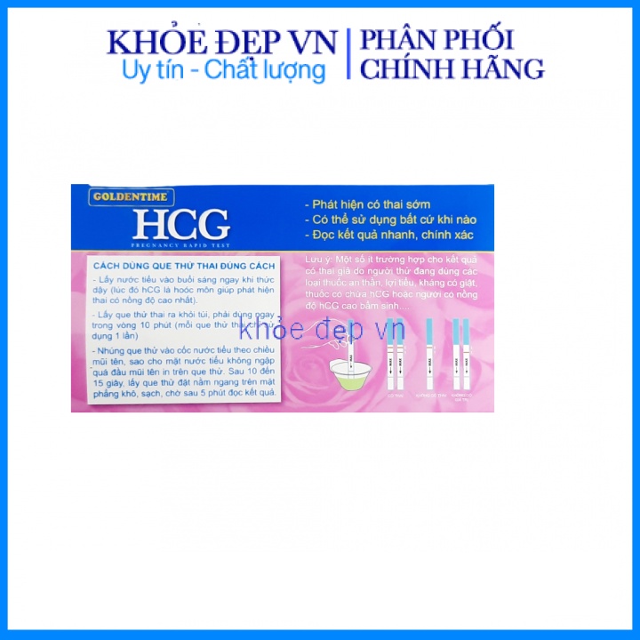 Que thử thai HCG nhanh chóng , tiện lợi, chính xác 1 que (che tên khi giao hàng)