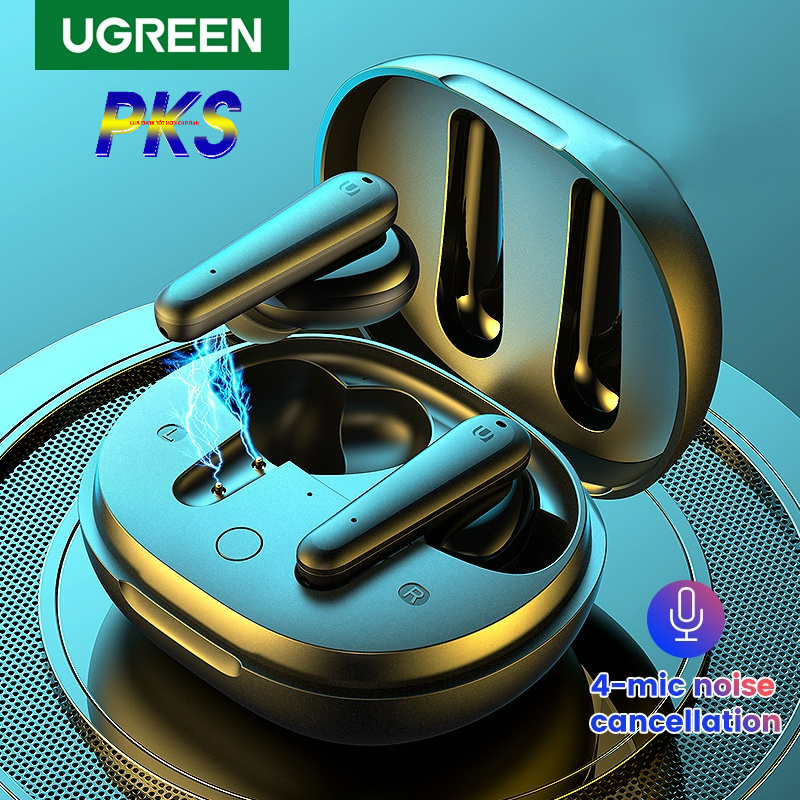 HiTune T1 Bluetooth 5.0 Tai nghe không dây 4 mic Chống ồn màu đen UGREEN 80651 WS111 - Hàng chính hãng