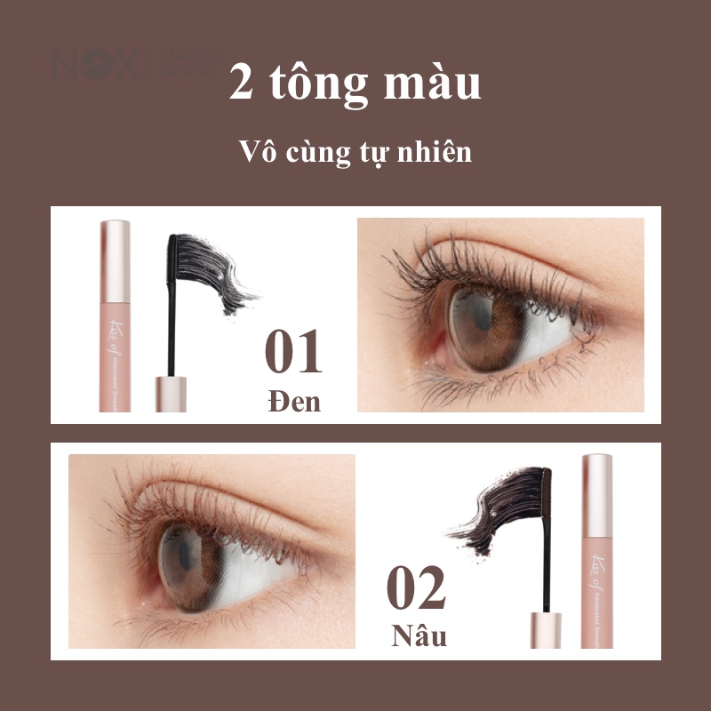 Mascara lót mi NOX 5g dưỡng ẩm làm dài tự nhiên nhanh khô siêu chống nước