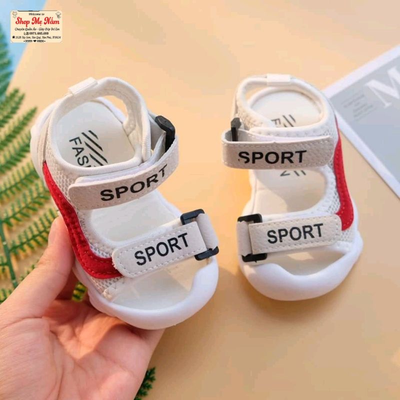 SANDAL BÉ TRAI QUAI HẬU MŨI CAO CHỐNG TRƠN,CHỐNG VẤP CHO BÉ TỪ 0_4 TUỔI