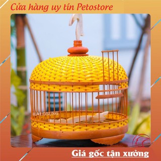 Lồng chim cu gáy Petostore lồng nuôi cu gáy cao cấp kèm phụ kiện LC87