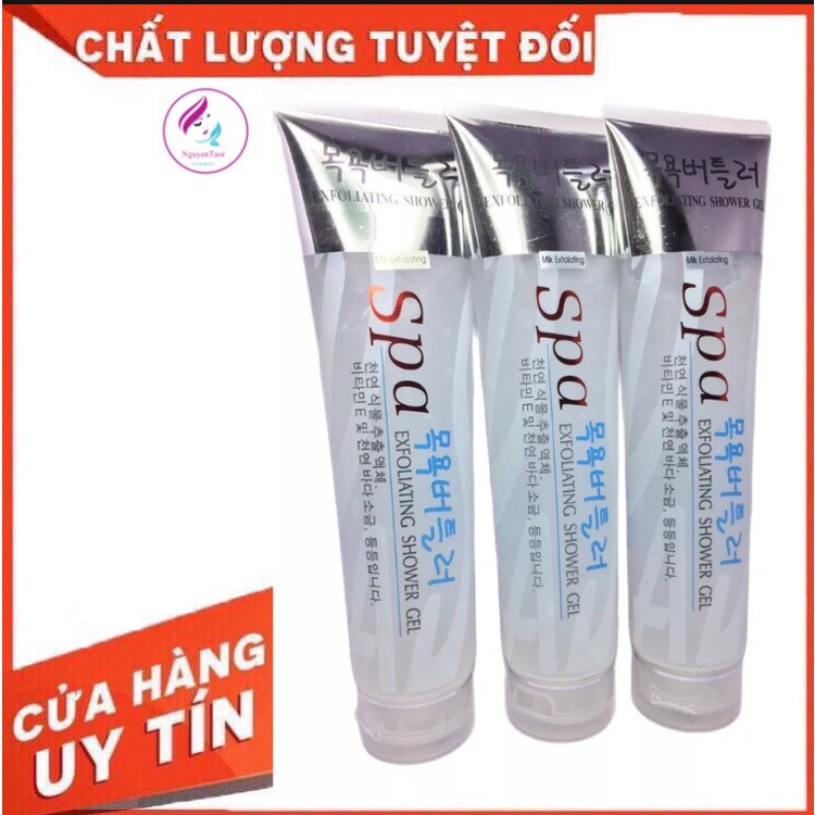 Tẩy da chết SPA HÀN Quốc  Exfoliating Shower gel 350ml