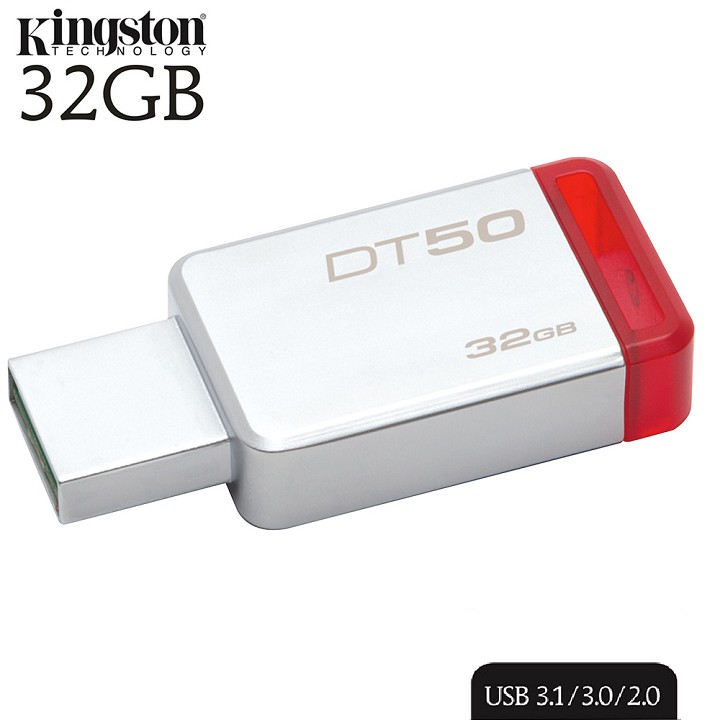 USB 32GB Kingston DataTraveler DT50 – Vỏ thép nguyên khối – Chịu va đập – Kháng nước – CHÍNH HÃNG – Bảo hành 5 năm