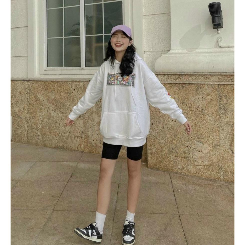 Set hoodie nữ, áo hoodie nữ form rộng kèm quần leging tay phối họa tiết form chuẩn hàng cao cấp Tây Thi Shop | BigBuy360 - bigbuy360.vn