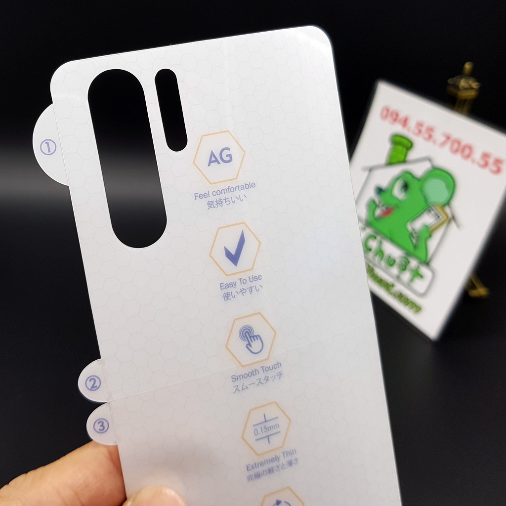 [Mặt Sau] Dán CL Dẻo PPF Huawei P30 PRO Cường Lực Dẻo Trong Suốt/ Nhám