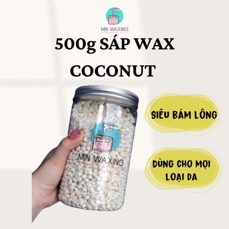 500g SÁP WAX LÔNG COCONUT NHẬP KHẨU