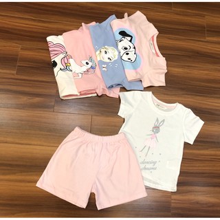[ẢNH THẬT]Bộ cộc cotton bé gái HM Elsa, Pony