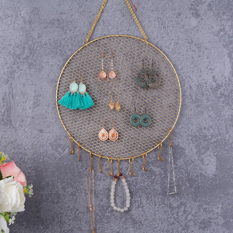 Giá Đỡ Trưng Bày Bông Tai Hình Tròn Thiết Kế Độc Đáo Thời Trang DIY