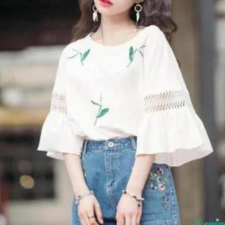 Áo nữ tay lửng ống loe thời trang xinh xắn cho nữ