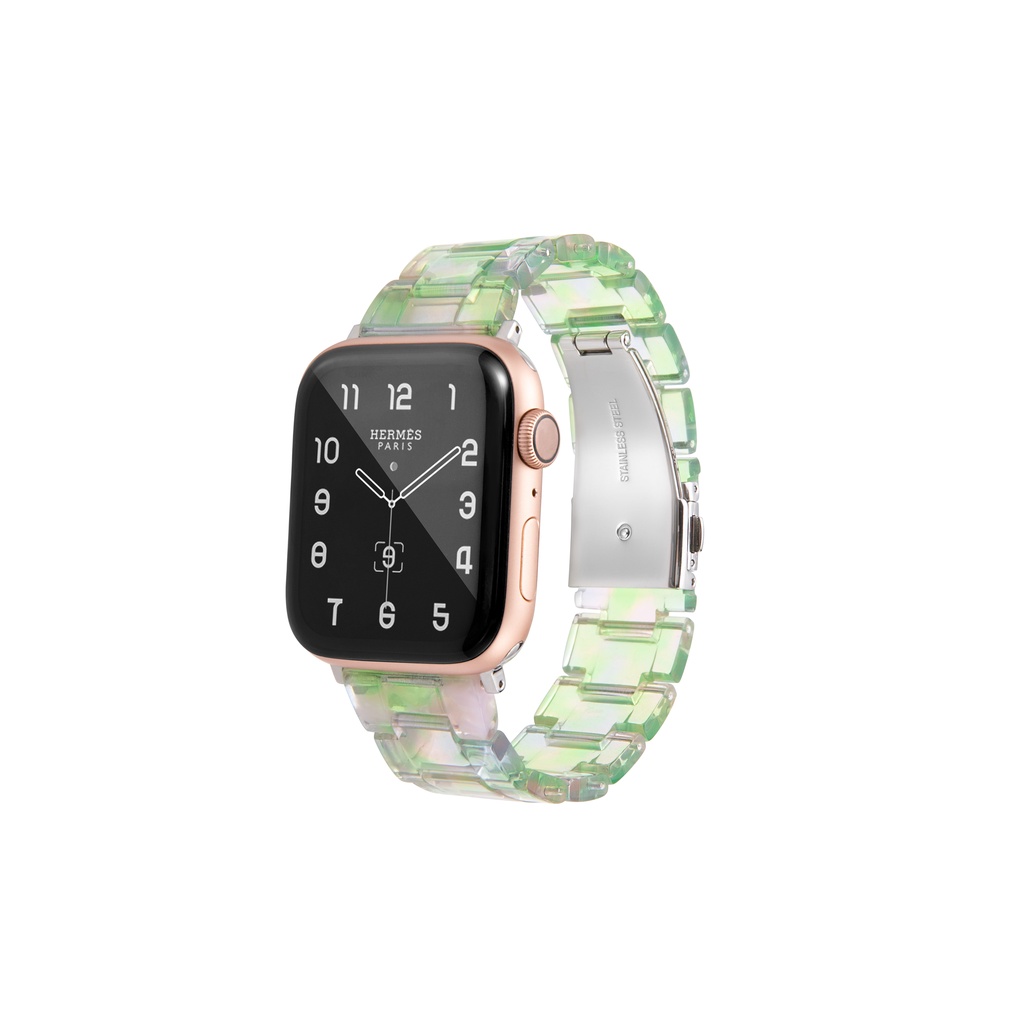 Dây Đeo Thay Thế Bằng Acrylic Nhiều Màu Sắc Cho iwatch series 49mm 45mm 44mm 42MM 41mm 40MM 38mm ultra 8 7 6 SE 5 4 3 2 T500 Pro / d20
