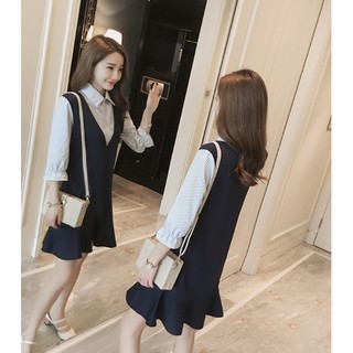 Đầm Bầu Công Sở Dáng Suông Đuôi Cá