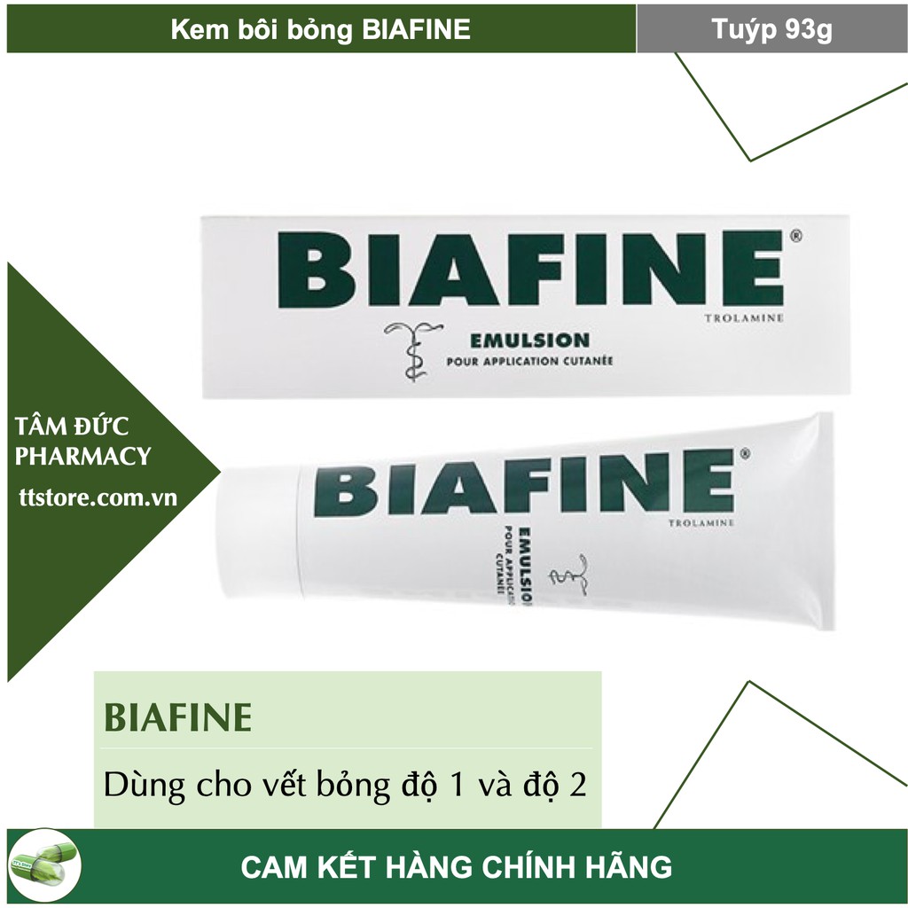 BIAFINE [Tuýp 93g] - Kem bôi bỏng / Kem bôi phỏng độ 1 và độ 2