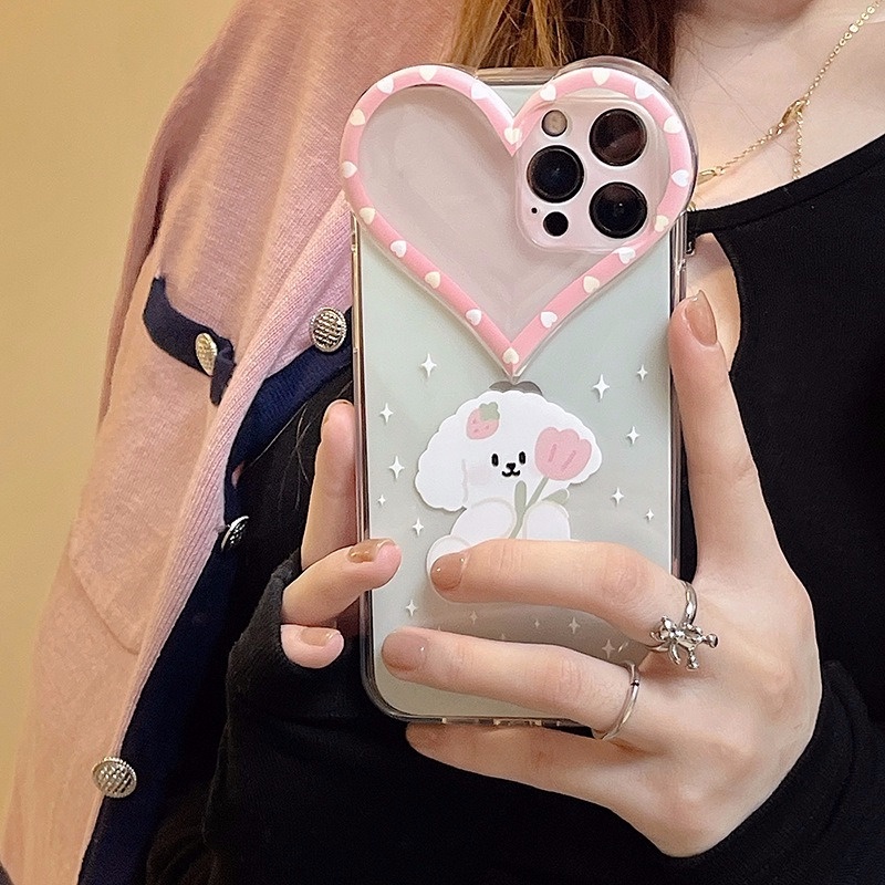 Ốp điện thoại họa tiết hoạt hình dễ thương dành cho Iphone 13 ProMax 11 12