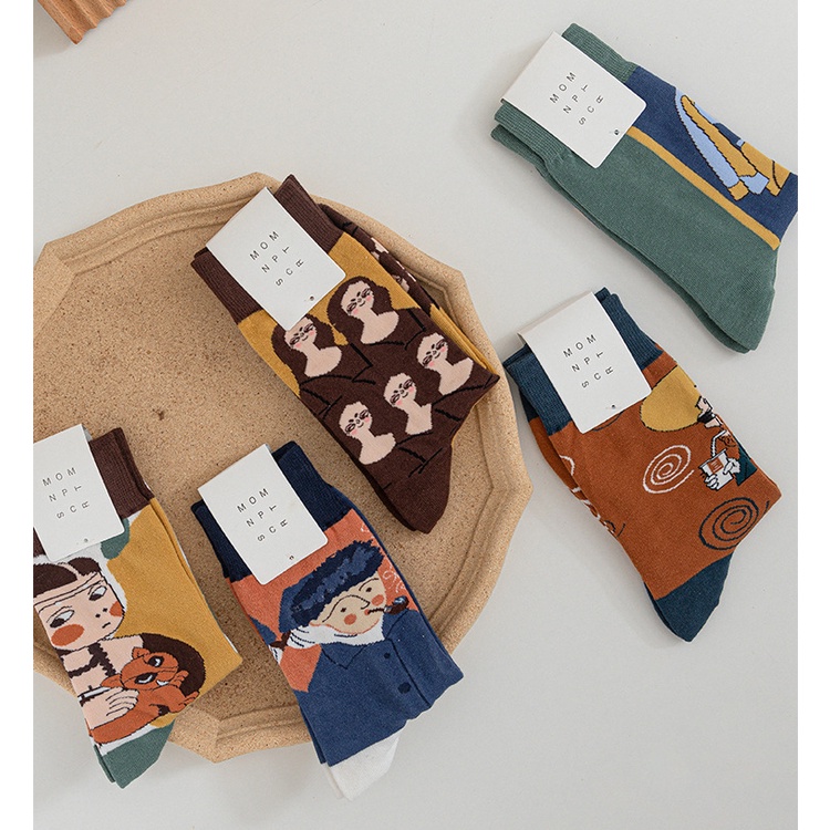 Tất Nam Nữ họa tiết TÁC PHẨM NGHỆ THUẬT chất liệu cotton mềm mại đi êm chân và thấm hút mồ hôi và dễ chịu - PHÊ TẤT