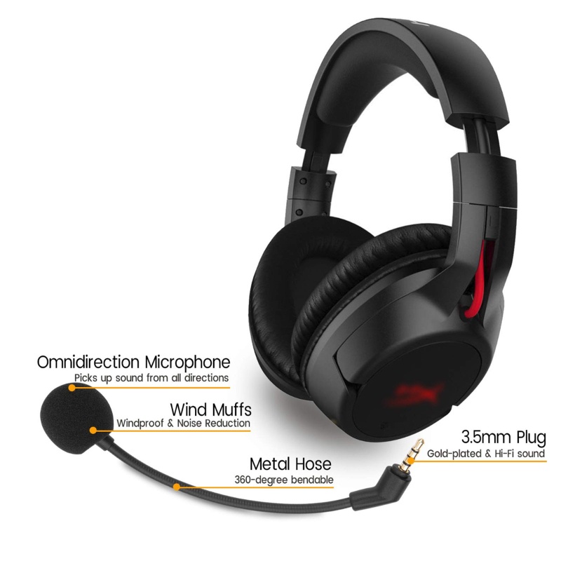 Tai Nghe zzz Hifi Kèm Mic Chuyên Dụng Cho Chơi Game HyperX Cloud Flight S