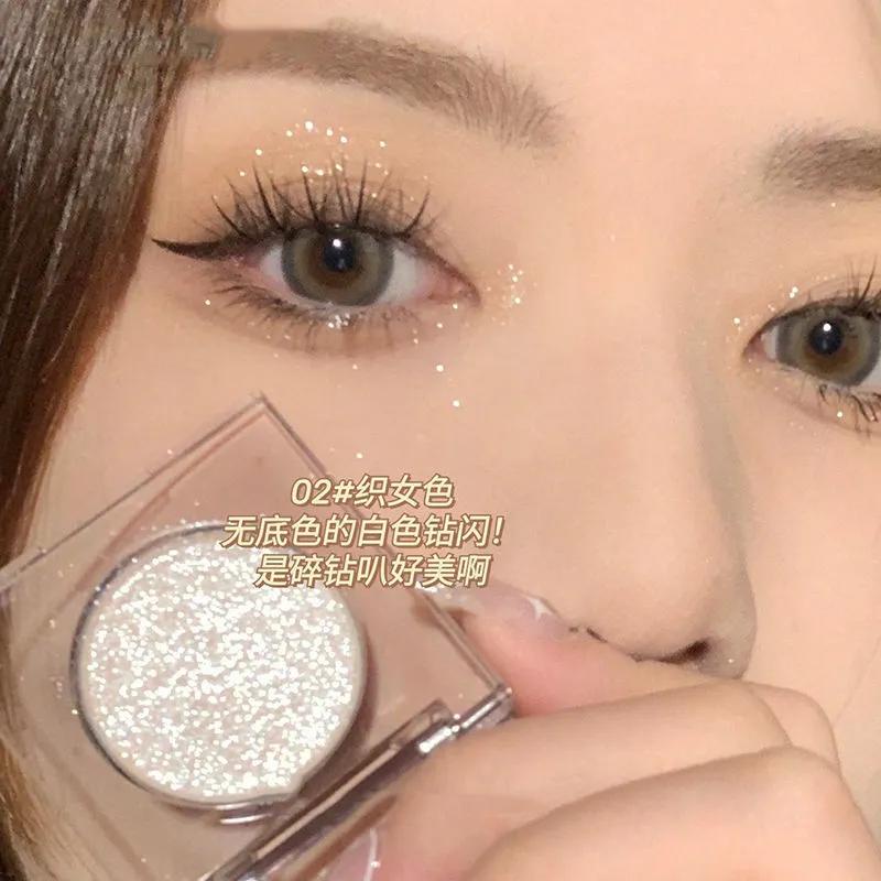 Phấn Mắt SWEET MINT Đơn Sắc Ngọt Ngào Màu Đơn Sắc Ánh Nhũ Mềm Mại Có Độ Sáng Cao nhũ kim tuyến sáng lấp lánh chống nước lâu trôi