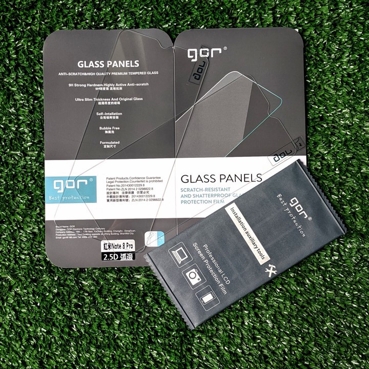 Bộ 2 kính cường lực Gor cho Xiaomi Redmi Note 8 Pro vát cạnh 2,5D cảm ứng siêu mượt
