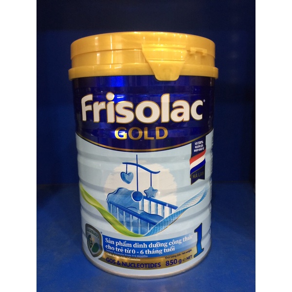 Frisolac Gold 1 850g dành cho trẻ từ 0 - 6 thángtuổi i