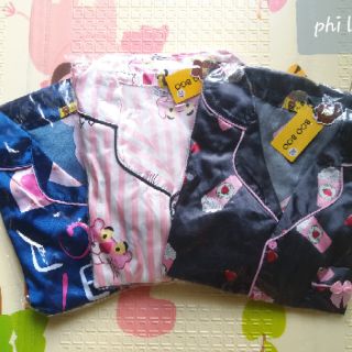 (Ảnh thật) Bộ pijama phi lụa đùi