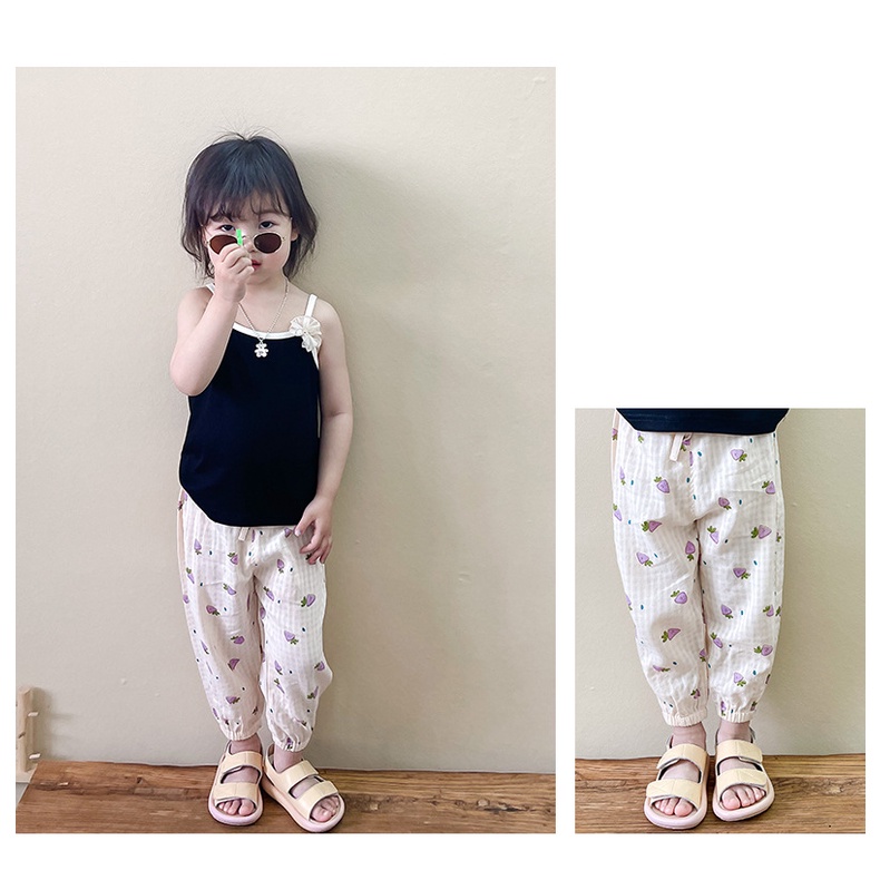 Quần Dài Chống Muỗi Cho Bé Chất Cotton (Hàng Cao Cấp)