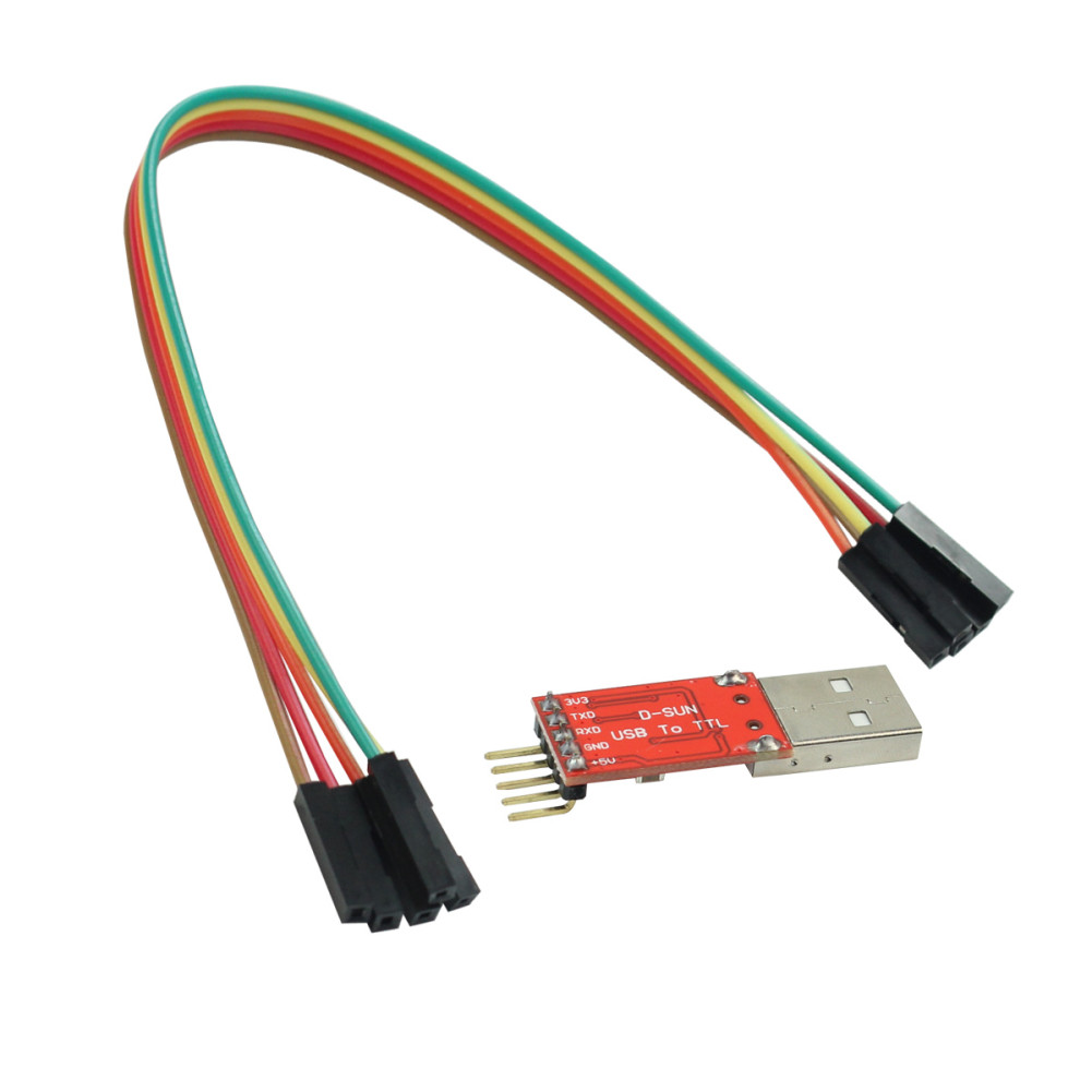 1 Mô Đun Chuyển Đổi Từ Usb 2.0 Sang Ttl Uart 5-pin + Dây Cáp 5pin