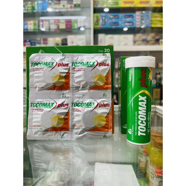 Tocomax plus - 10 viên sủi - bổ sung vitamin và khoáng chất