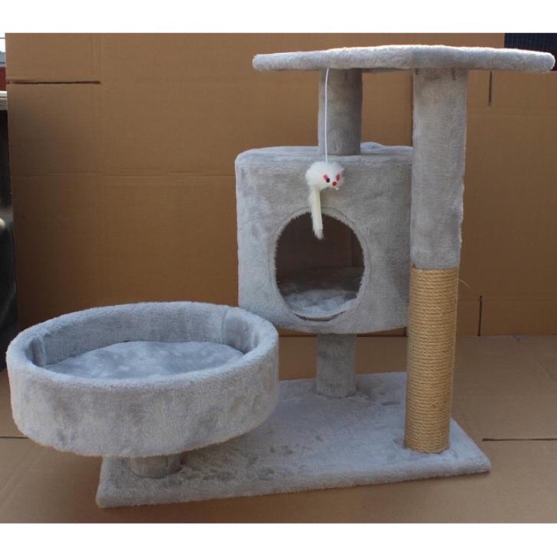 Catree, Trụ Cào, Nhà Cây, Trụ Cào Móng Nhà Mèo 3 Tầng Cao 55cm - LHpet