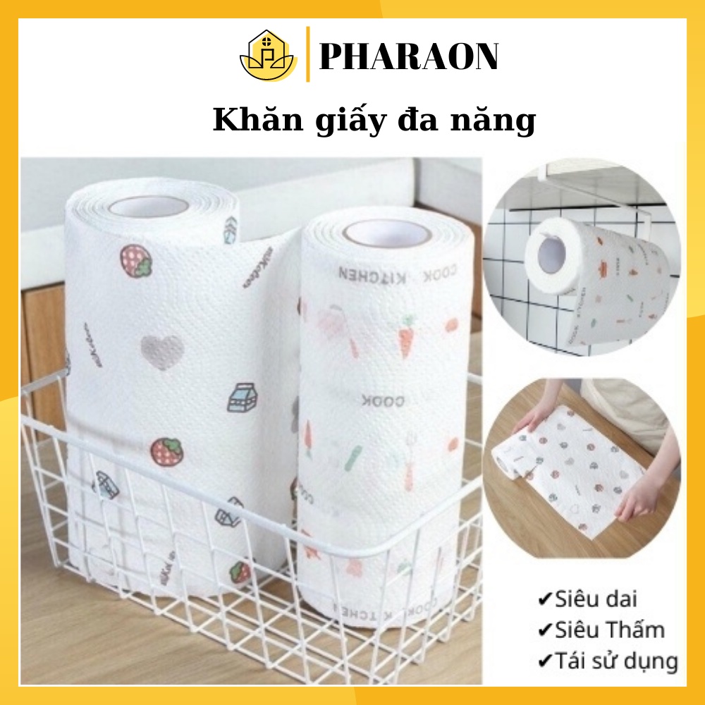 Giấy Lau Bếp Đa Năng Khăn Giấy Đa Năng GIẤY LAU BẾP Lau Bếp Cuộn 40 Tờ, Siêu Rẻ - PHARAON