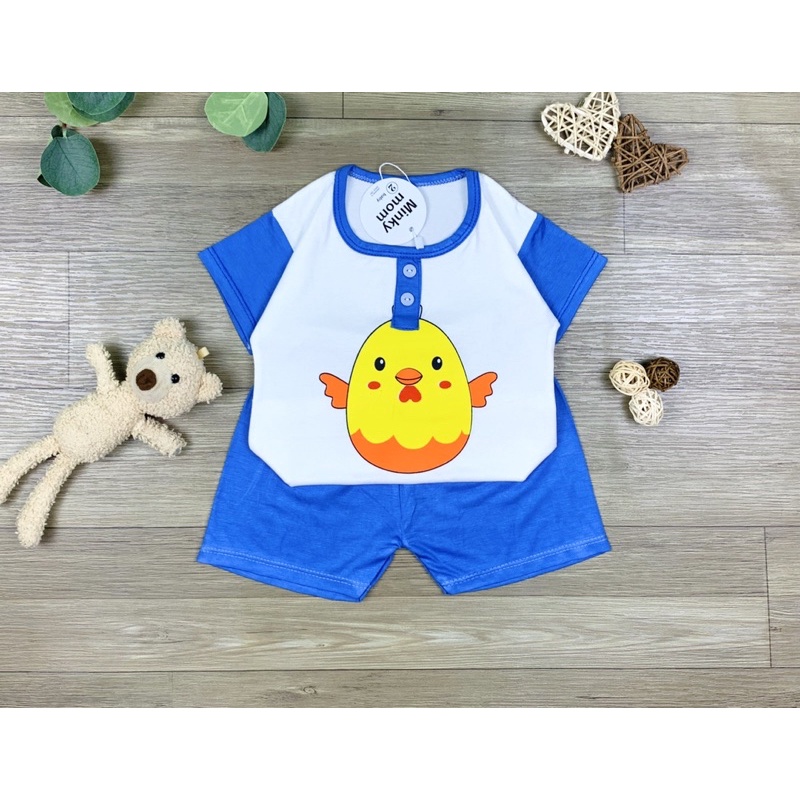 Bộ thun lạnh cộc tay đẹp 6-17kg