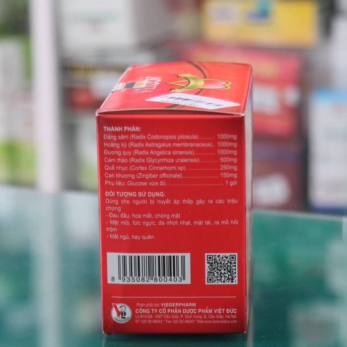Trà tăng huyết áp Acotea – Hỗ trợ ổn định huyết áp, giảm chóng mặt, hồi hộp, mệt mỏi (Hộp 20 gói)