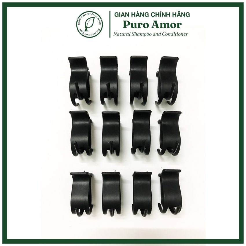 Kẹp tóc càng cua Hàn Quốc màu đen nhám kẹp càng cua 3 răng, 5 răng cao cấp PURO AMOR