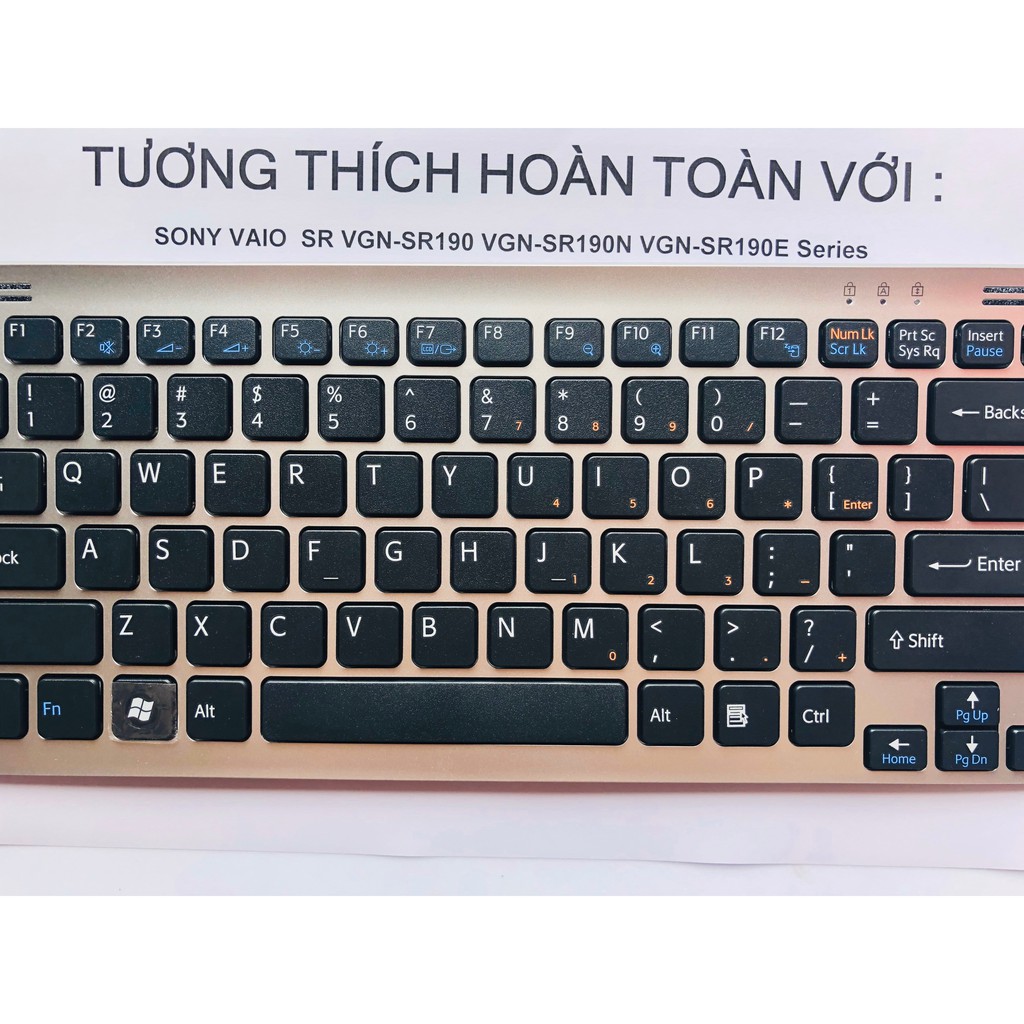 Bàn Phím Laptop SONY Vaio SR VGN-SR190 VGN-SR190N VGN-SR190E Series Hàng Mới 100% Bảo Hành 12 Tháng Toàn Quốc