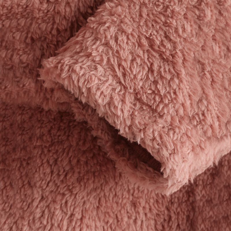 Xiangbao Áo Sweater Lông Dày Cổ Tròn Đơn Giản Mặc Hàng Ngày Cho Nữ